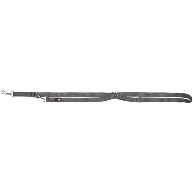 Premium laisse réglable double, M–L: 2,00 m/20 mm, gris graphite Premium laisse réglable double, M–L: 2,00 m/20 mm, gris graphite