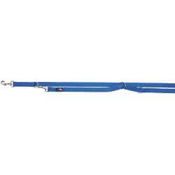 Premium laisse réglable double, XS: 2,00 m/10 mm, bleu royal