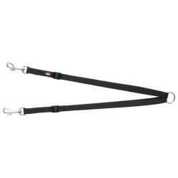Premium accouple, XS–M: 40–70 cm/15 mm, noir
