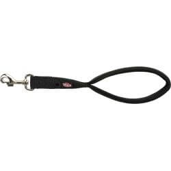 Premium laisse courte, M–XL: 37 cm/25 mm, noir