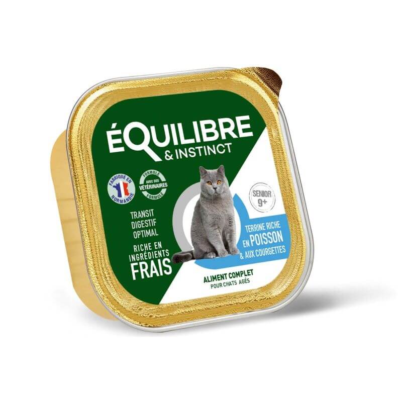 Terrine chat agé poisson et courgettes 85g