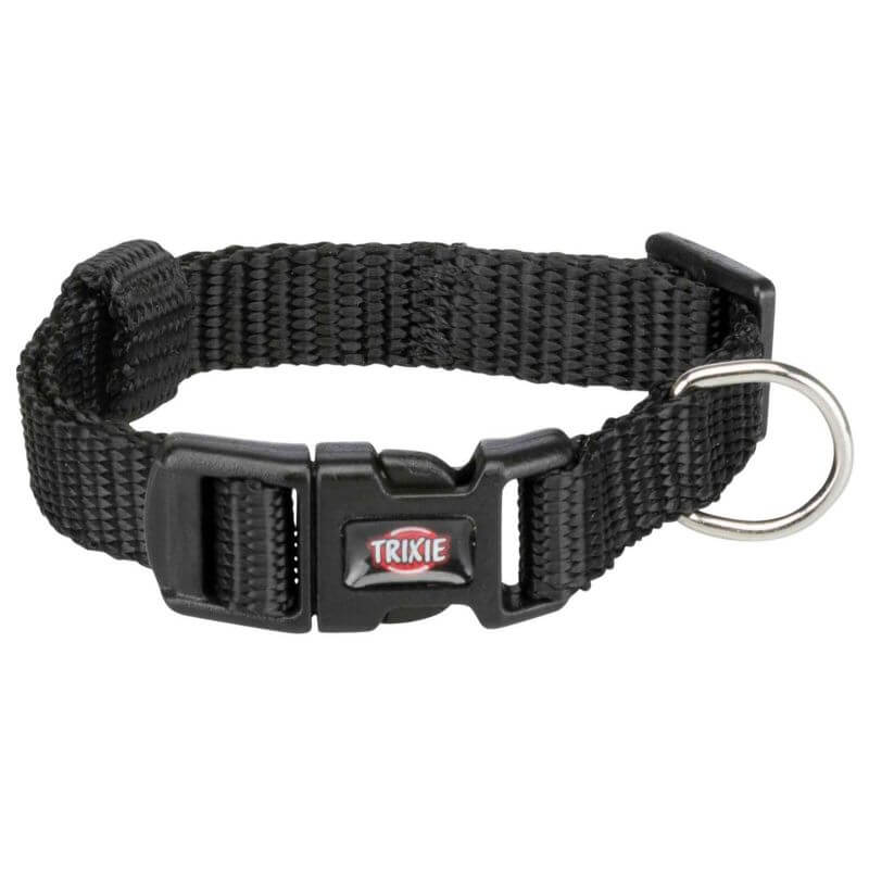 Premium collier, XXS–XS: 15–25 cm/10 mm, noir