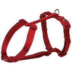 Premium harnais H, M–L: 52–75 cm/20 mm, rouge