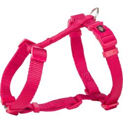 Premium harnais H, M–L: 52–75 cm/20 mm, fushia
