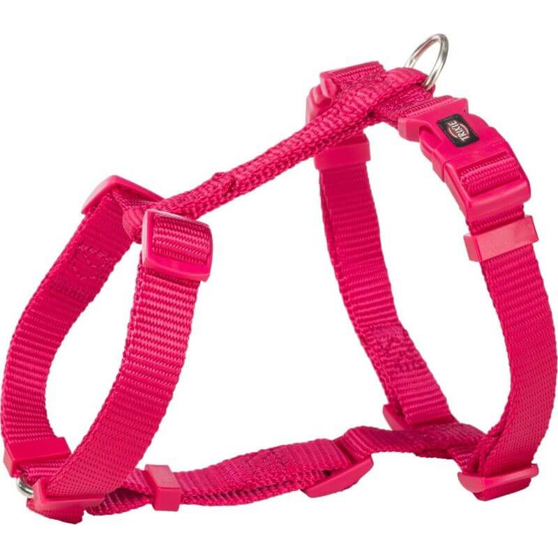 Premium harnais H, M–L: 52–75 cm/20 mm, fushia