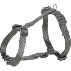 Premium harnais H, M–L: 52–75 cm/20 mm, gris graphite