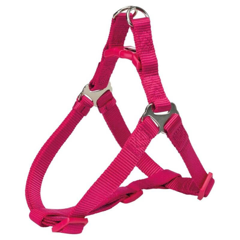 Premium harnais One Touch, S: 40–50 cm/15 mm, fushia