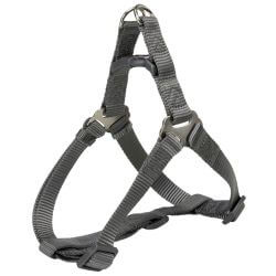 Premium harnais One Touch, S: 40–50 cm/15 mm, gris graphite