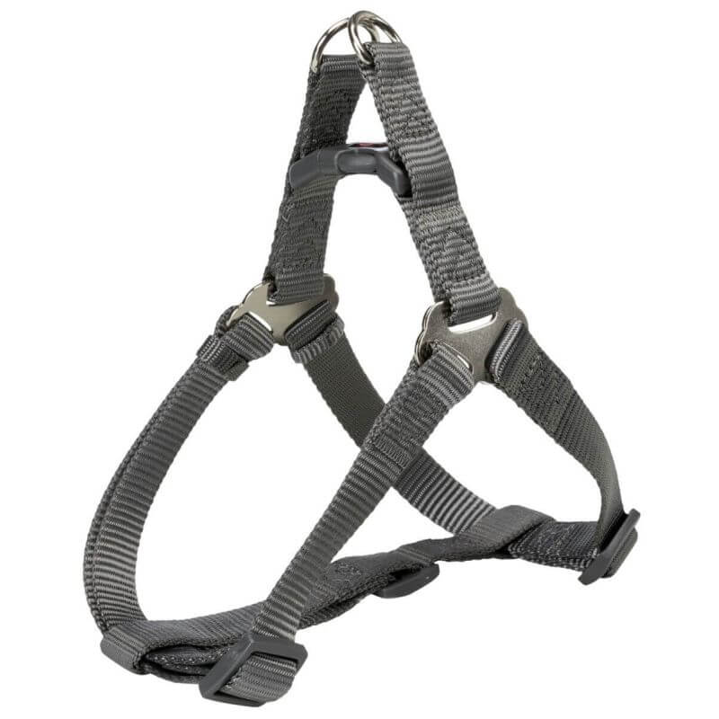 Premium harnais One Touch, L: 65–80 cm/25 mm, gris graphite Premium harnais One Touch, L: 65–80 cm/25 mm, gris graphite