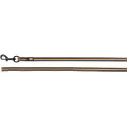 Fusion laisse à pister, caoutchoutée, M–XL: 10 m/17 mm, gris graphite/papaye