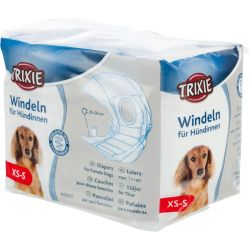 Couches pour chiens femelles, XS–S: 20–28 cm, 12 Pcs