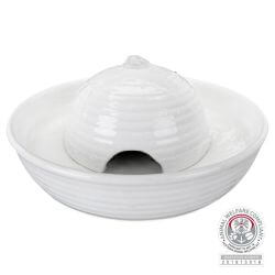 Fontaine à boire Vital Flow Mini, en céramique, 0,8 l/ø 24 × 10 cm, blanc