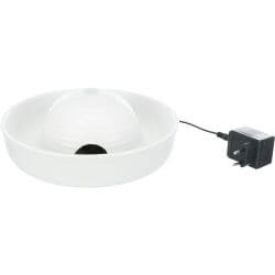 Fontaine à boire Vital Flow Mini, en céramique, 0,8 l/ø 24 × 10 cm, blanc