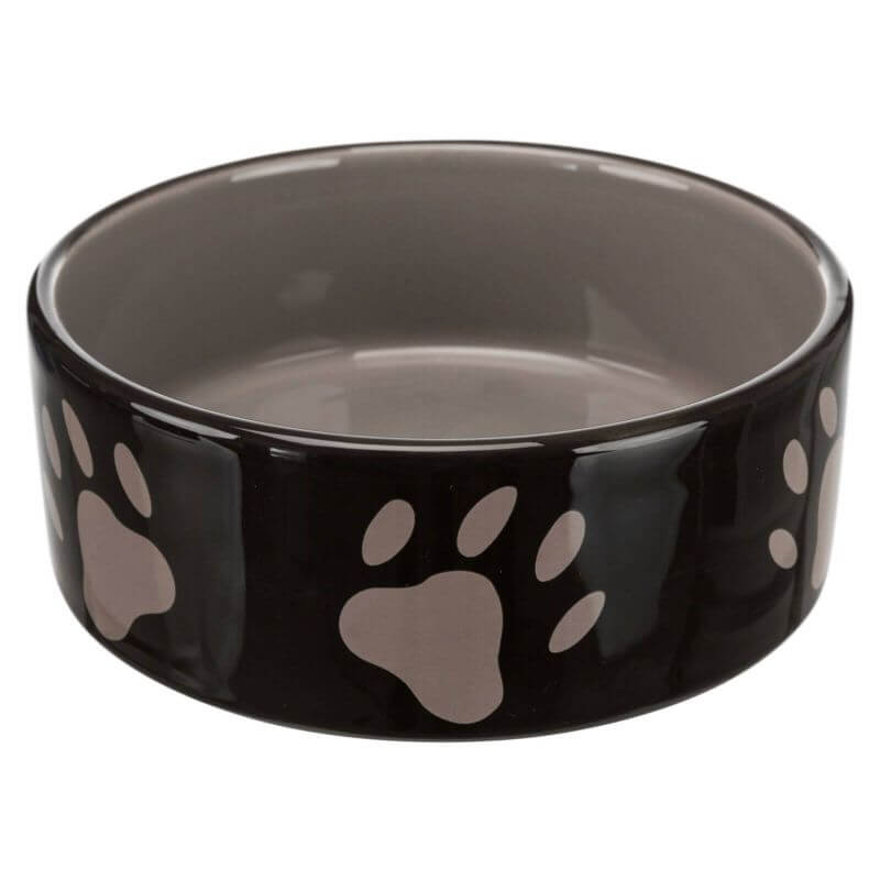 Gamelle, motif pattes, en céramique, 0,3 l/ø 12 cm, brun/taupe Gamelle, motif pattes, en céramique, 0,3 l/ø 12 cm, brun/taupe