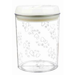 Boîte snack, en plastique, 1,5 l/ø 12 × 17,5 cm, transparent/blanc