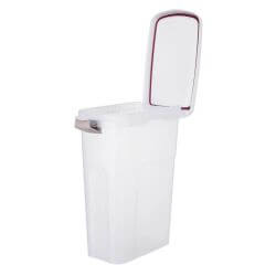 Baril de nourriture, hermétiquement verrouillable, 40 l/27 × 61 × 45 cm, transpa