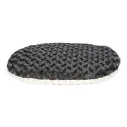 Coussin Kaline, ovale, 77 × 50 cm, gris/crème
