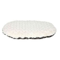Coussin Kaline, ovale, 98 × 62 cm, gris/crème