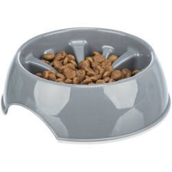 Slow Feeding Gamelle, en plastique/TPR, 0,9 l/ø 23 cm