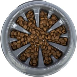 Slow Feeding Gamelle, en plastique/TPR, 0,9 l/ø 23 cm