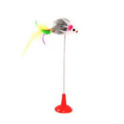 JOUET SOURIS VENTOUSE 14CM