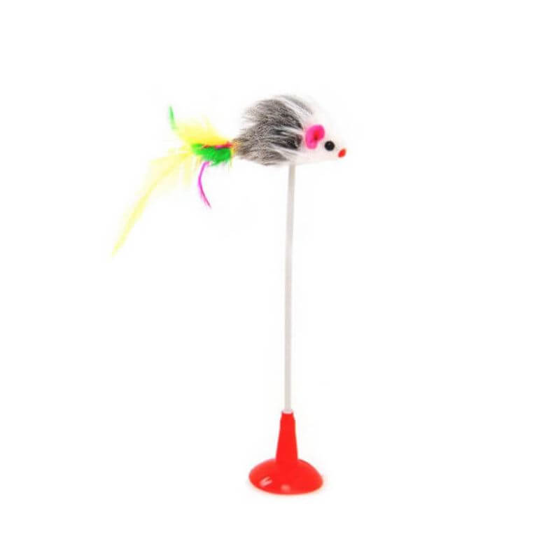 JOUET SOURIS VENTOUSE 14CM