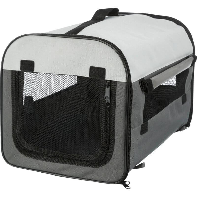 Soft Kennel Basic, M: 55 × 65 × 80 cm, gris foncé/gris clair Soft Kennel Basic, M: 55 × 65 × 80 cm, gris foncé/gris clair