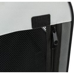 Soft Kennel Basic, M: 55 × 65 × 80 cm, gris foncé/gris clair