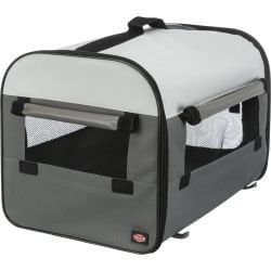 Soft Kennel Basic, M–L: 70 × 75 × 95 cm, gris foncé/gris clair