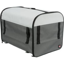 Soft Kennel Basic, M–L: 70 × 75 × 95 cm, gris foncé/gris clair