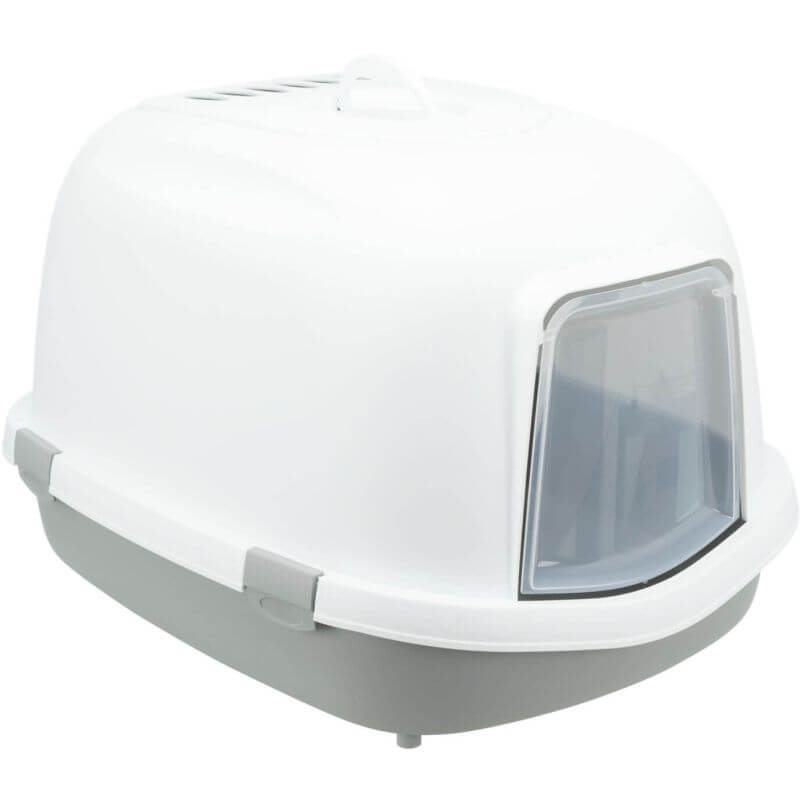 Bac à litière Primo XXL Top avec couvercle, 56 × 47 × 71 cm, gris/blanc Bac à litière Primo XXL Top avec couvercle, 56 × 47 × 71 cm, gris/blanc