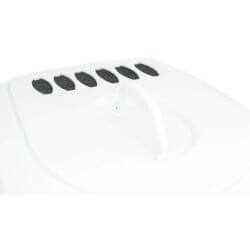 Bac à litière Primo XXL Top avec couvercle, 56 × 47 × 71 cm, gris/blanc