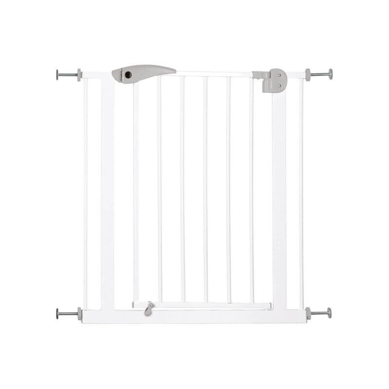 Barrière, en métal, 75–85 × 76 cm, blanc Barrière, en métal, 75–85 × 76 cm, blanc