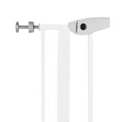 Barrière, en métal, 75–85 × 76 cm, blanc