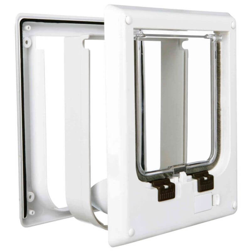 Chatière, 4 positions, électromagnétique, 21,1 × 24,4 cm, blanc Chatière, 4 positions, électromagnétique, 21,1 × 24,4 cm, blanc
