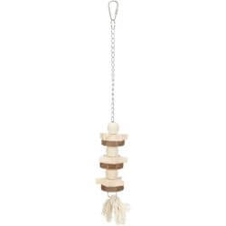 Jouet sur chaîne, avec corde, en bois, 30 cm