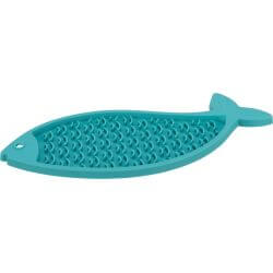 Table de Lick'n'Snack, en silicone, 28 cm, pétrole