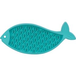 Table de Lick'n'Snack, en silicone, 28 cm, pétrole