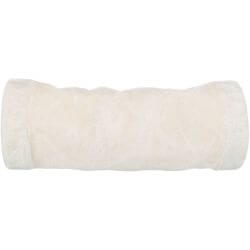 Tunnel de jeu, en peluche, ø 22 × 60 cm, beige