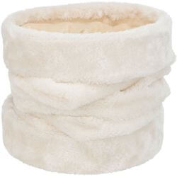 Tunnel de jeu, en peluche, ø 22 × 60 cm, beige