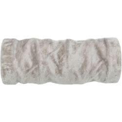 Tunnel de jeu, en peluche, ø 22 × 60 cm, gris