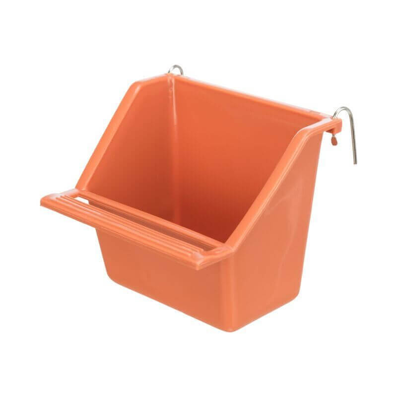 Mangeoire avec support métal, en plastique, 130 ml/8 × 7 cm, produit assorti Mangeoire avec support métal, en plastique, 130 ml/8 × 7 cm, produit assorti