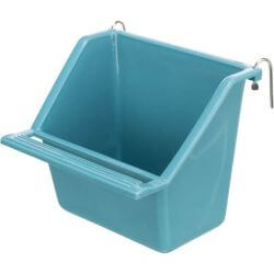 Mangeoire avec support métal, en plastique, 130 ml/8 × 7 cm, produit assorti