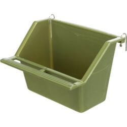 Mangeoire avec support métal, en plastique, 200 ml/11 × 9 cm, produit assorti