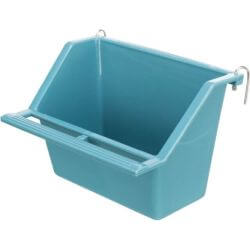 Mangeoire avec support métal, en plastique, 200 ml/11 × 9 cm, produit assorti