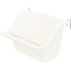 Mangeoire avec support métal, en plastique, 200 ml/11 × 9 cm, produit assorti