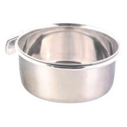 Gamelle, inox + support à suspendre, fixation vis, 600 ml/ø 12 cm