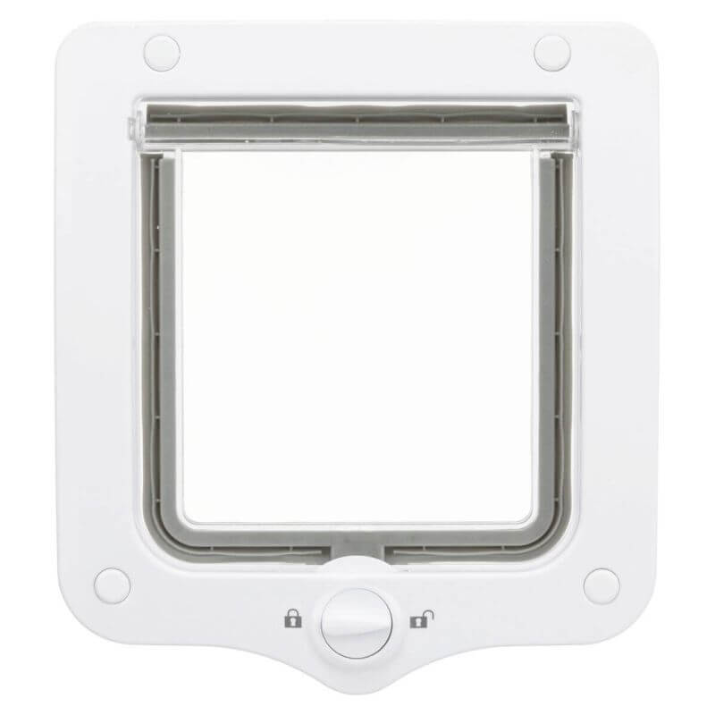 Chatière, 2 positions, 20 × 22 cm, blanc