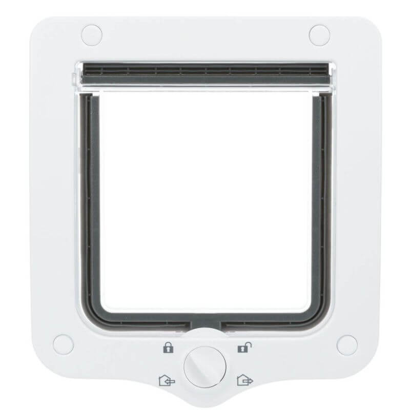Chatière, 4 positions, 20 × 22 cm, blanc Chatière, 4 positions, 20 × 22 cm, blanc