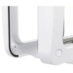 Chatière, 4 positions, 20 × 22 cm, blanc